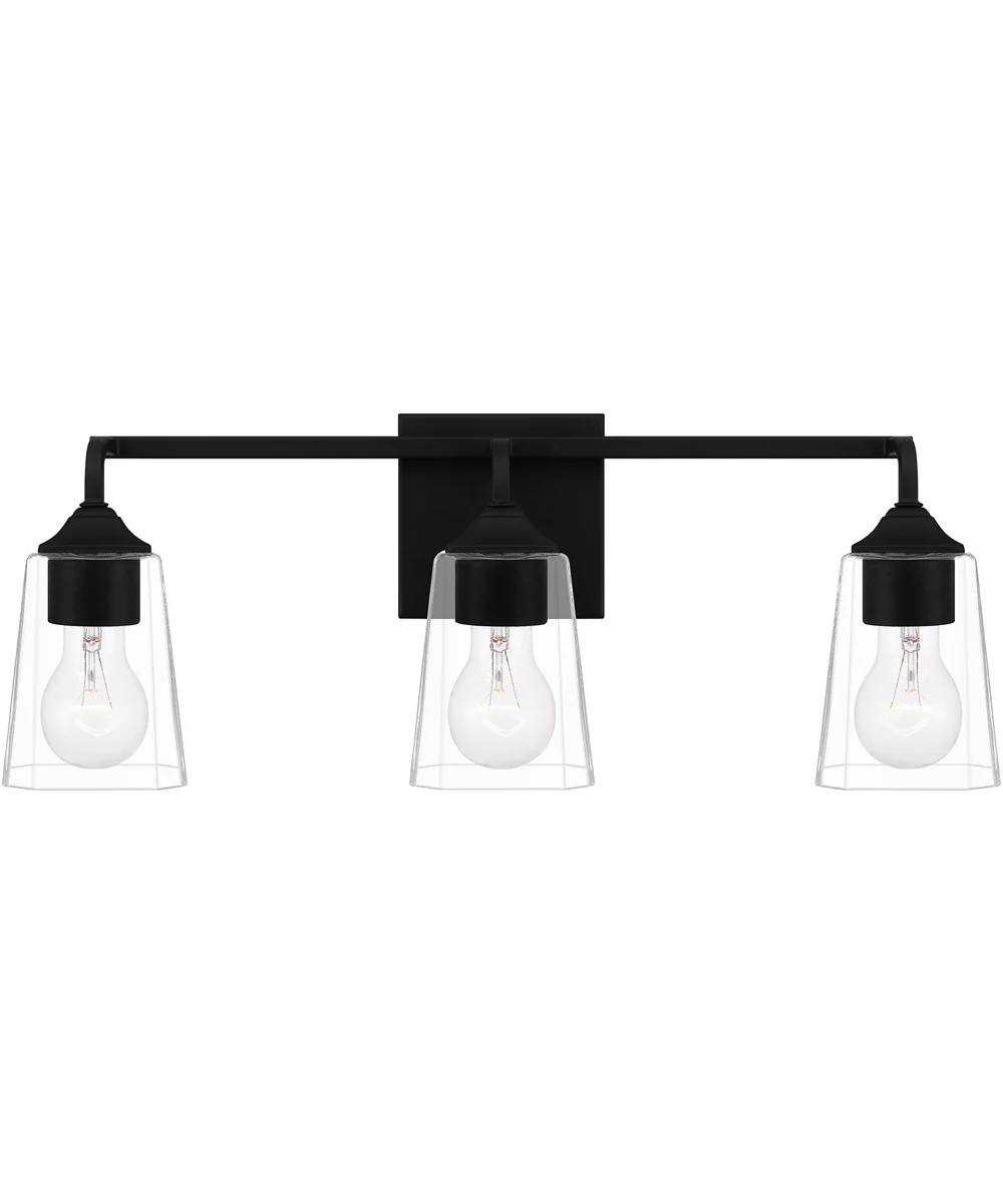 Thoresby Large 3-light Bath Light Matte Black