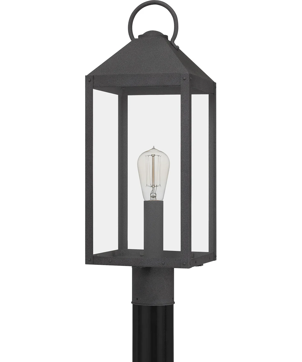 Thorpe Large 1-light Outdoor Post Light  Coastal Armour Aluminum Mottled Black - Image 3