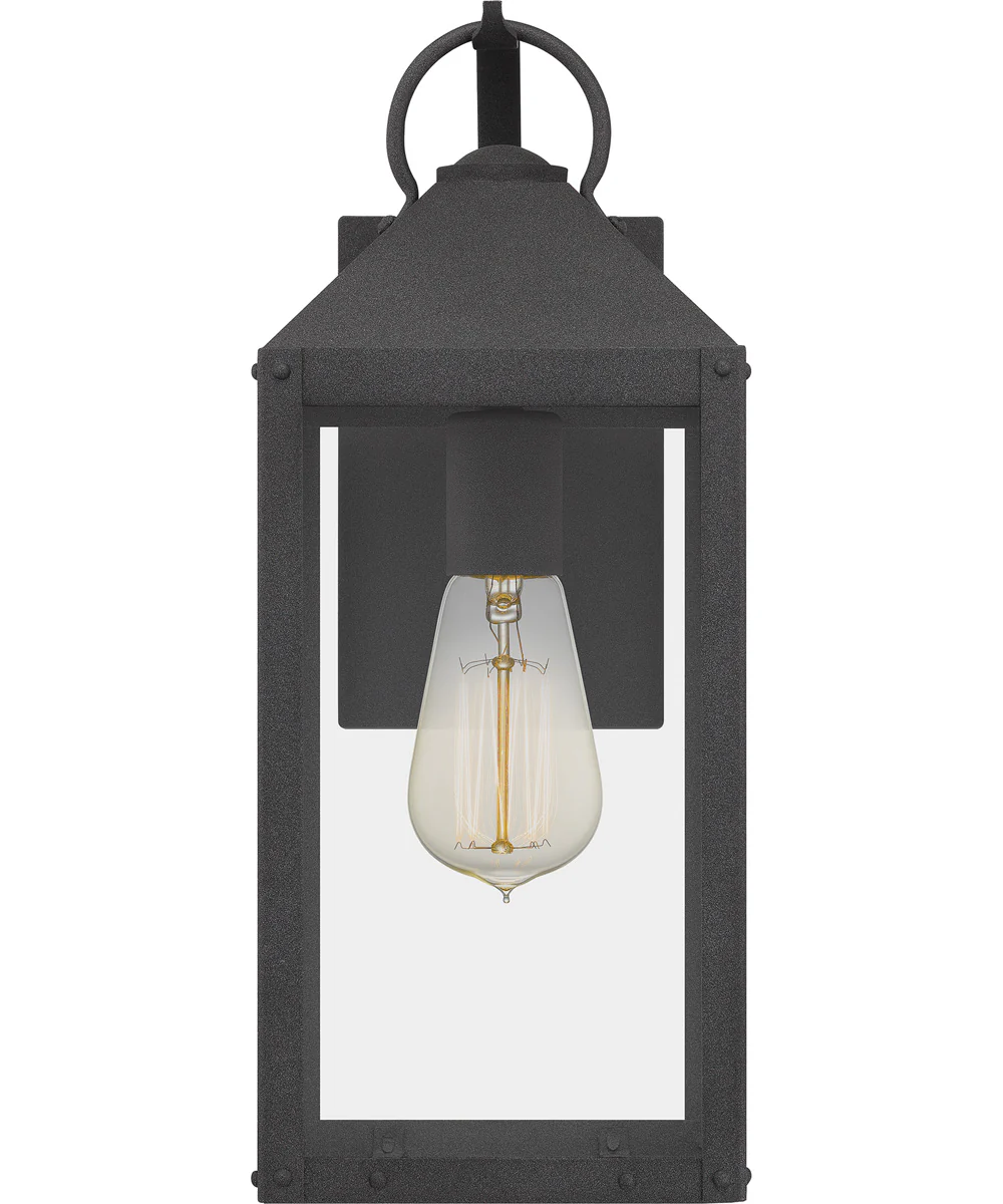 Thorpe Medium 1-light Outdoor Wall Light  Coastal Armour Aluminum Mottled Black - Image 4