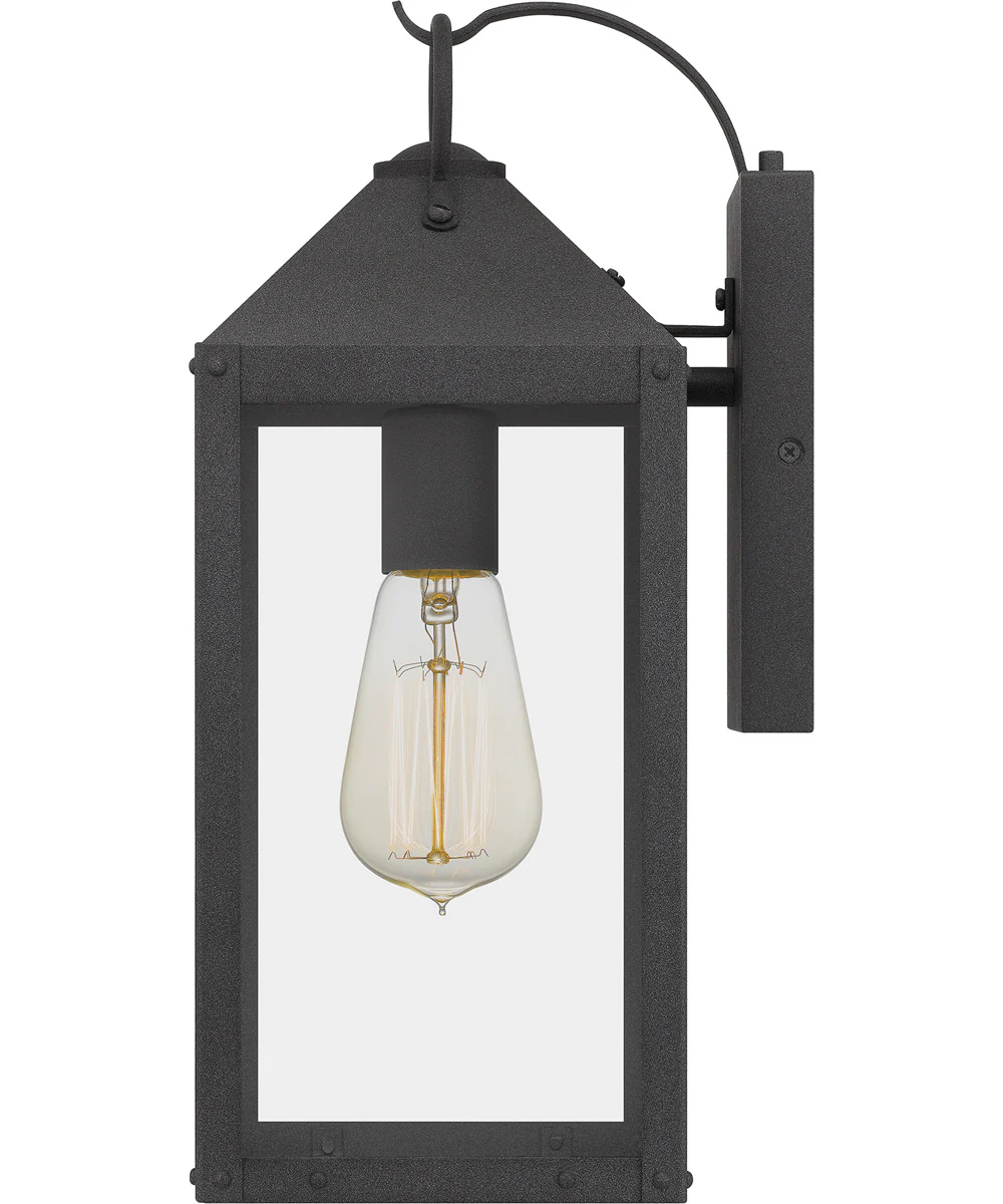 Thorpe Medium 1-light Outdoor Wall Light  Coastal Armour Aluminum Mottled Black - Image 5