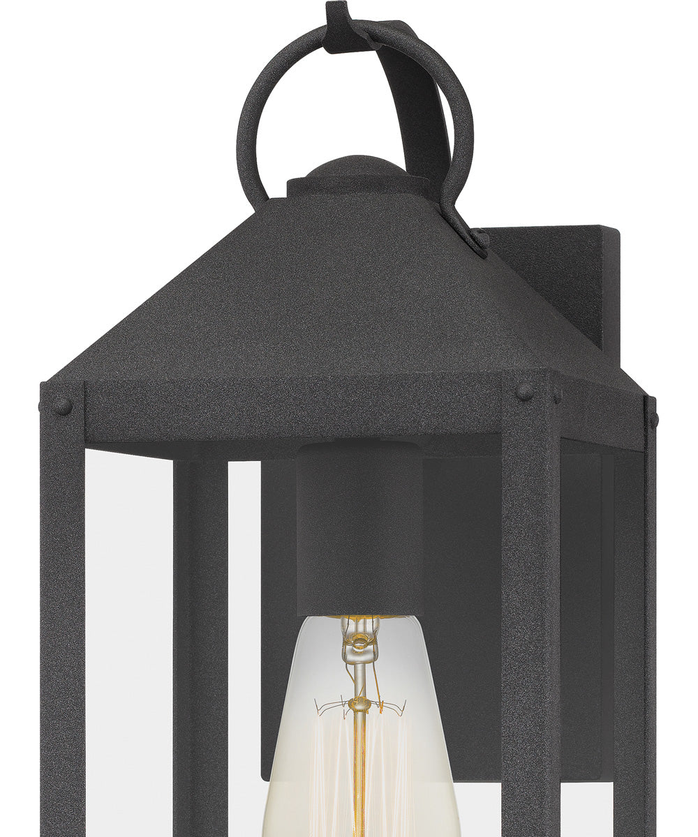 Thorpe Medium 1-light Outdoor Wall Light  Coastal Armour Aluminum Mottled Black - Image 6