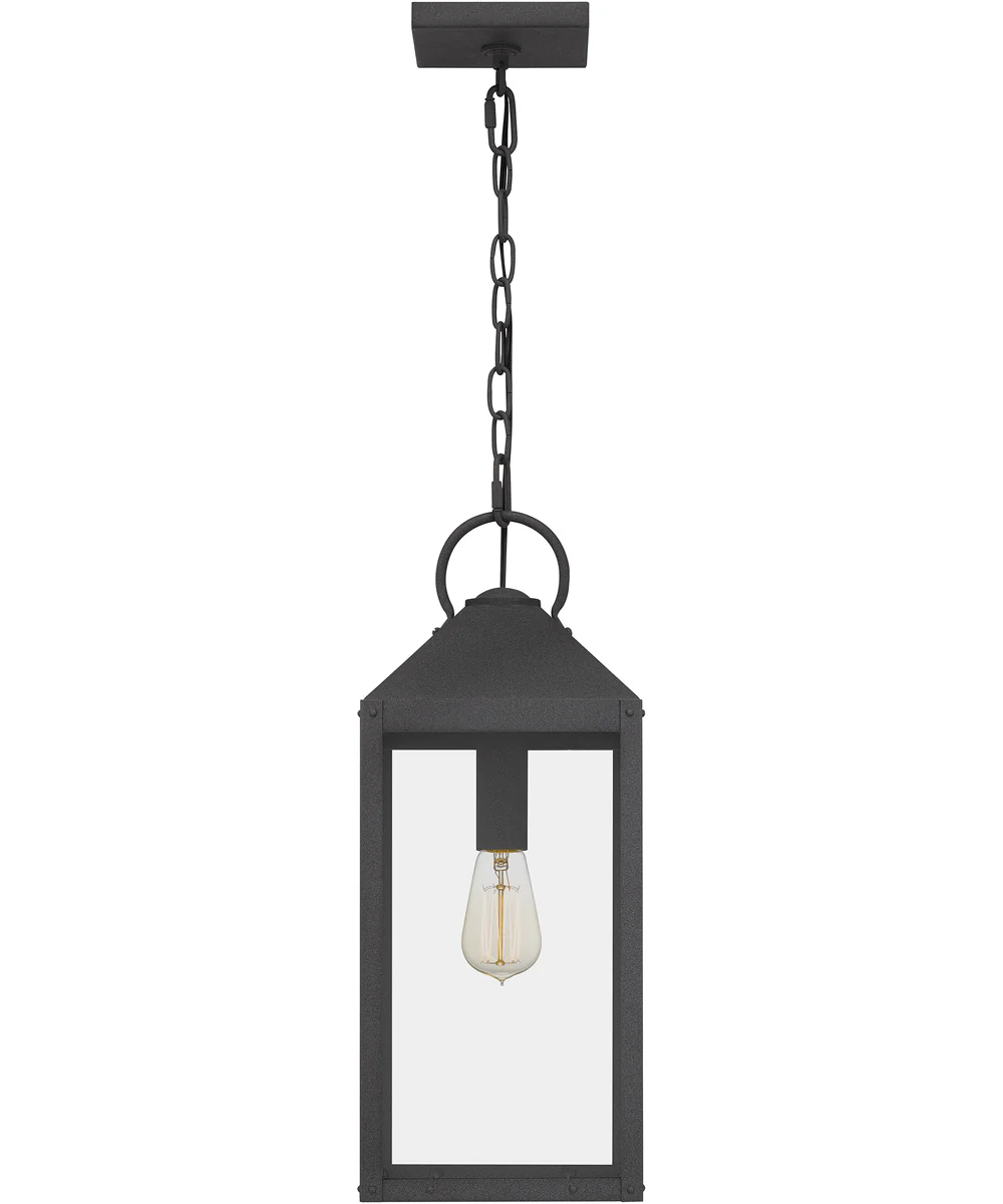 Thorpe Small 1-light Mini Pendant Coastal Armour Aluminum Mottled Black - Image 4