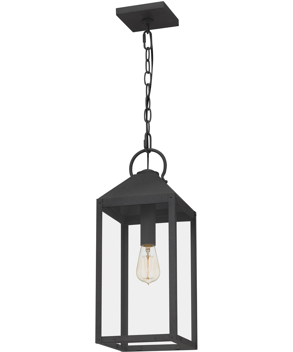 Thorpe Small 1-light Mini Pendant Coastal Armour Aluminum Mottled Black - Image 6