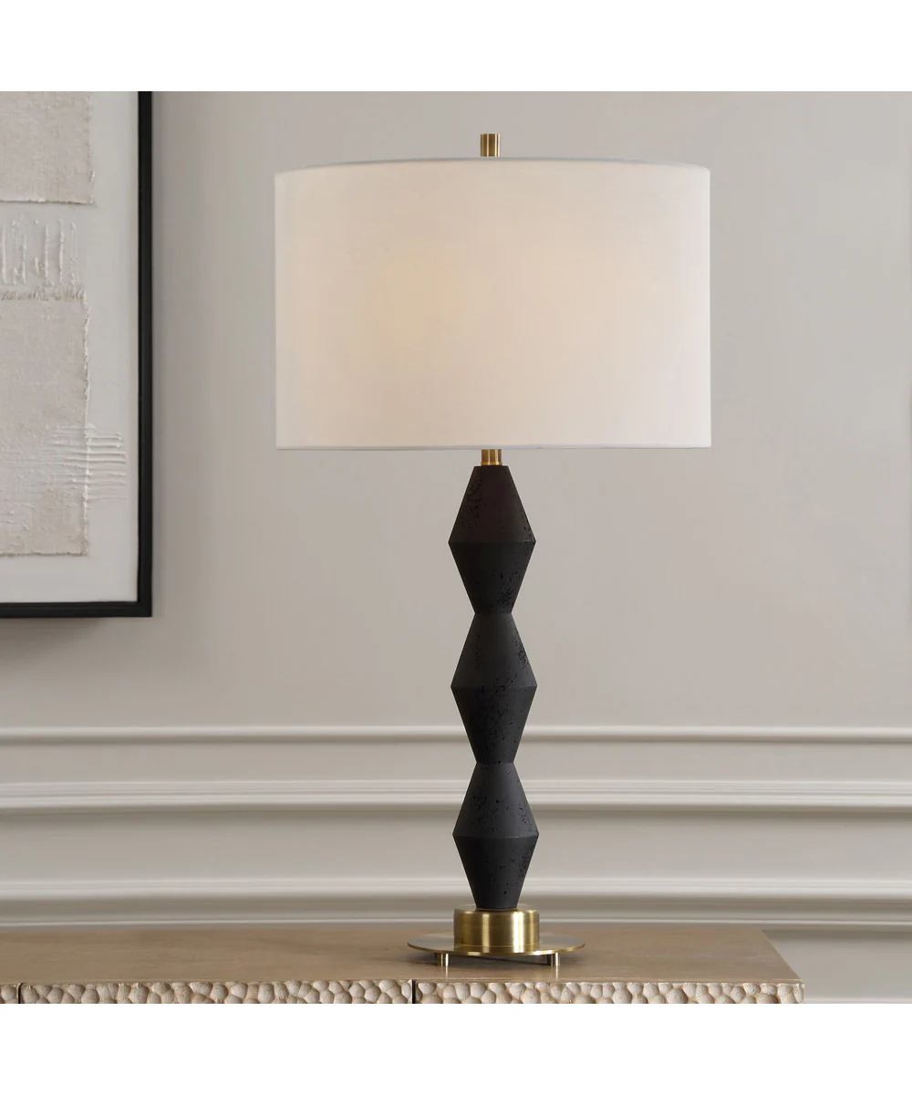 Threefold Black Stone Table Lamp - Image 2