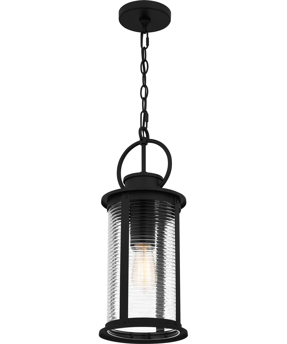 Tilmore Large 1-light Outdoor Pendant Light Matte Black - Image 4