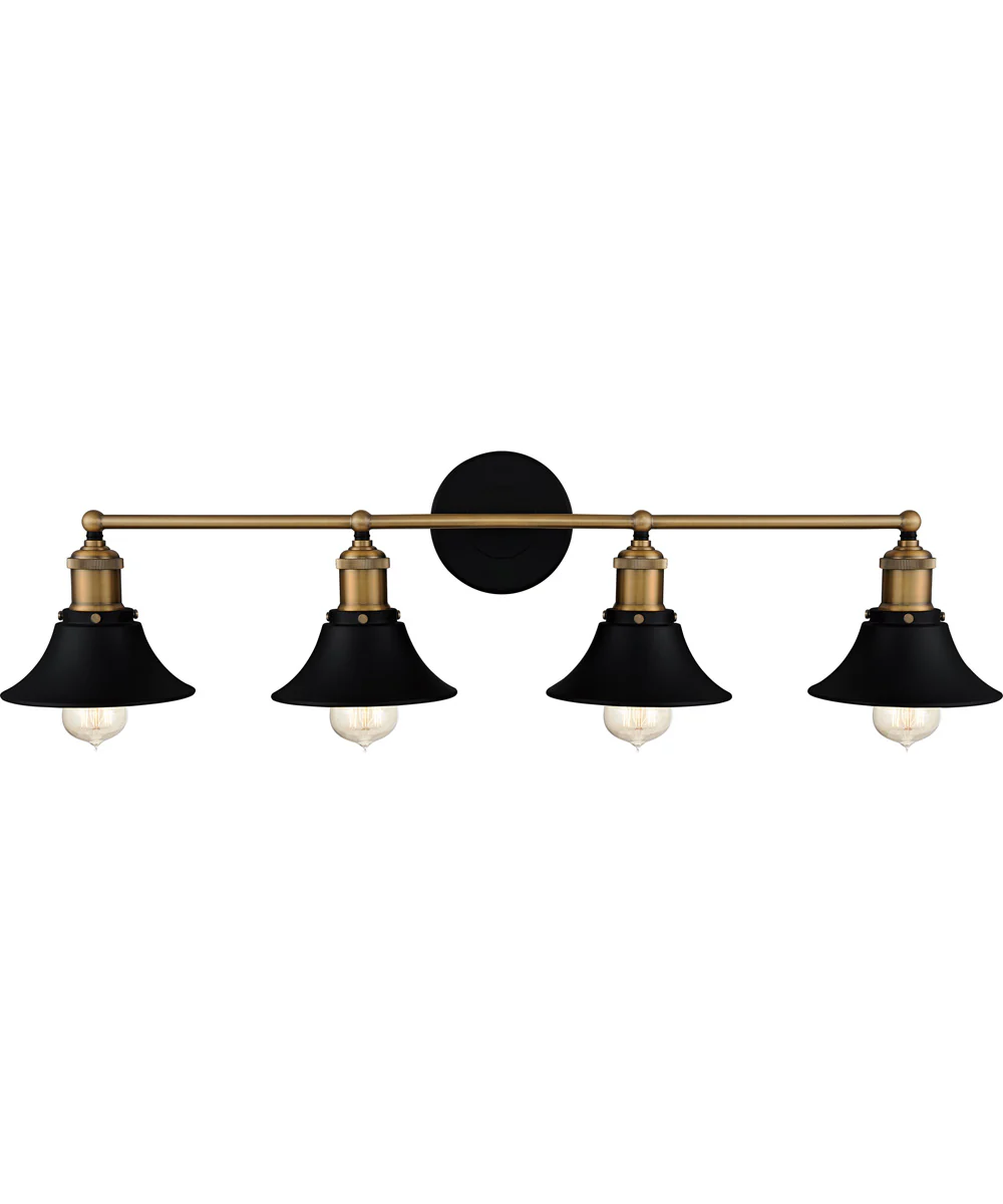 Trafalgar Extra Large 4-light Bath Light Matte Black - Image 2
