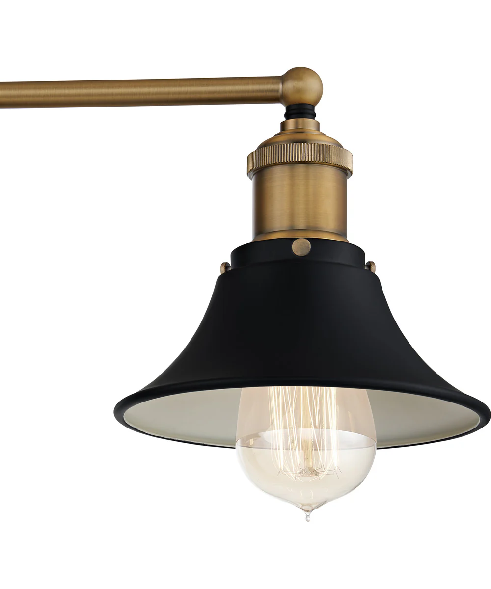 Trafalgar Extra Large 4-light Bath Light Matte Black - Image 6