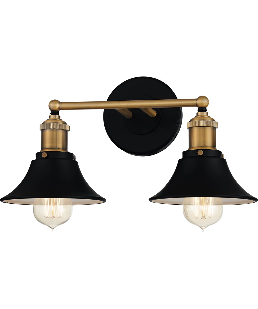 Trafalgar Medium 2-light Bath Light Matte Black - Image 4