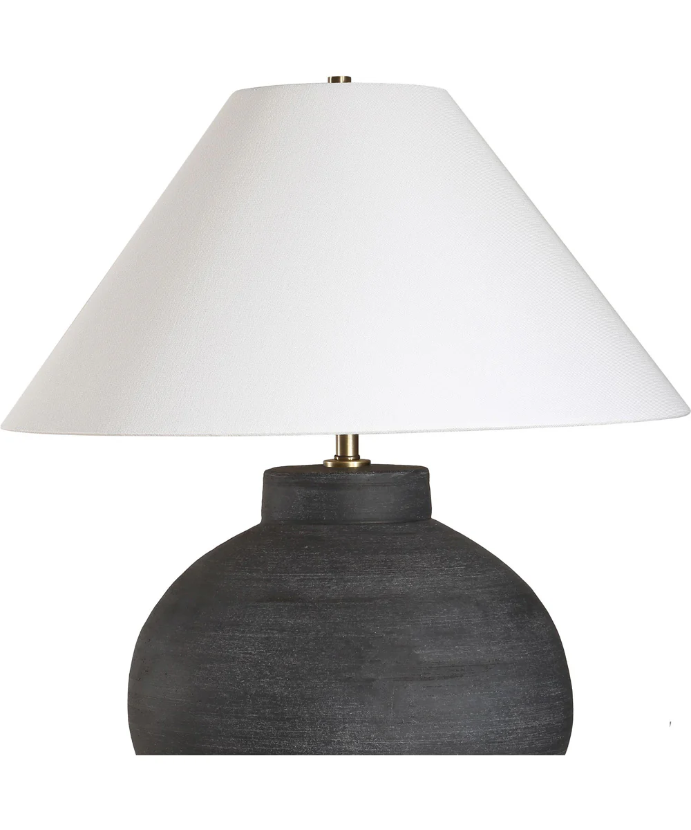 Tramore Rustic Charcoal Table Lamp - Image 5