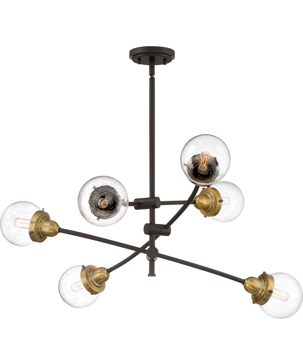 Trance 6-light Chandelier Western Bronze