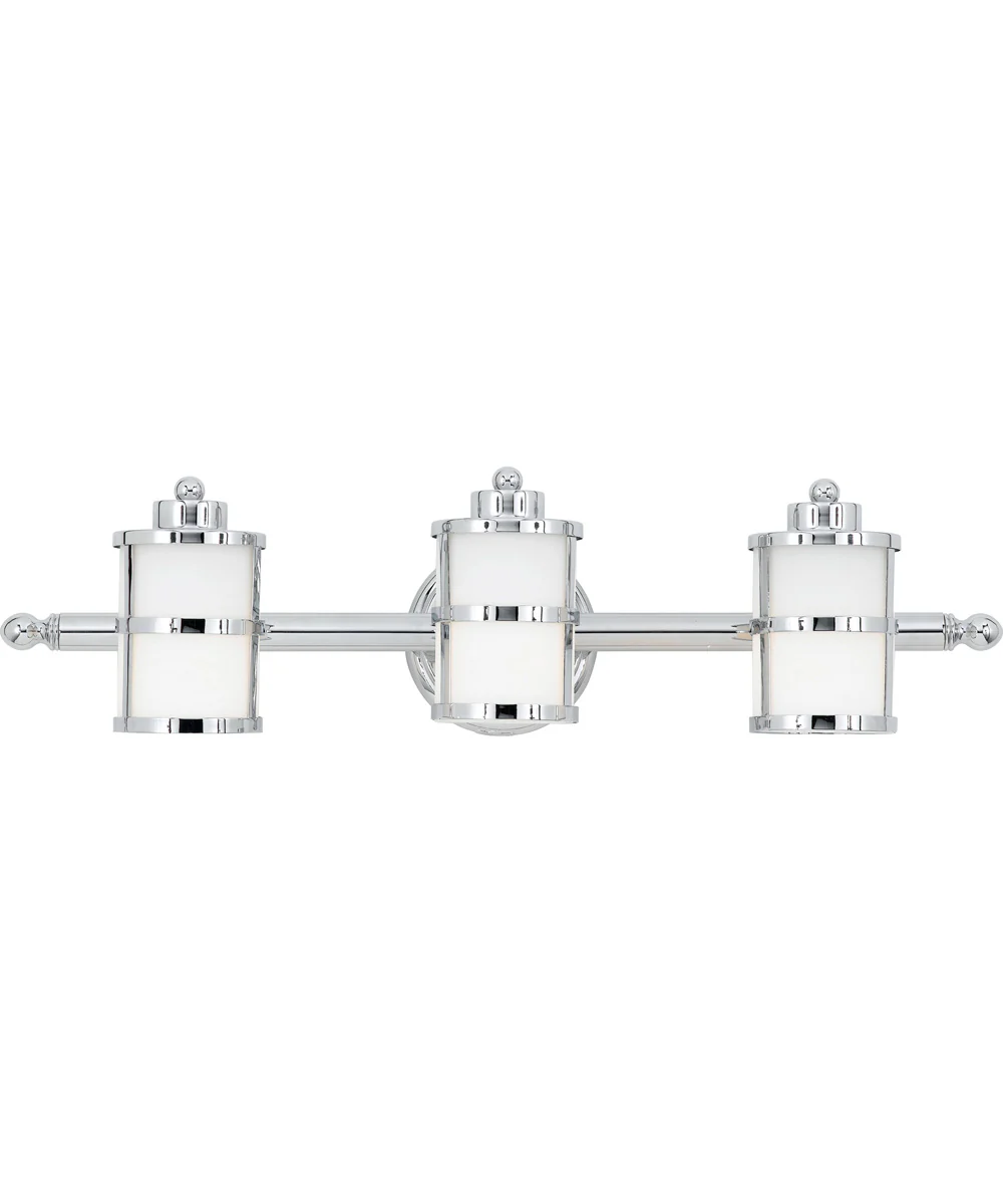 Tranquil Bay Large 3-light Bath Light Polished Chrome - Image 2