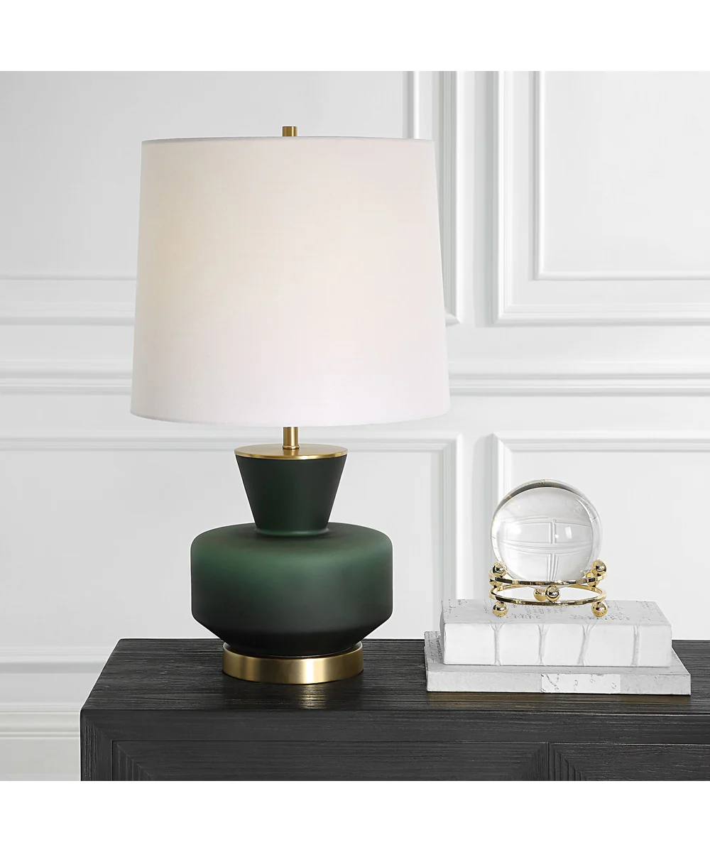 Trentino Dark Emerald Green Table Lamp - Image 2