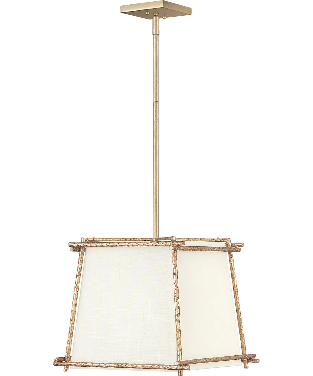 Tress 1-Light Small Pendant in Champagne Gold