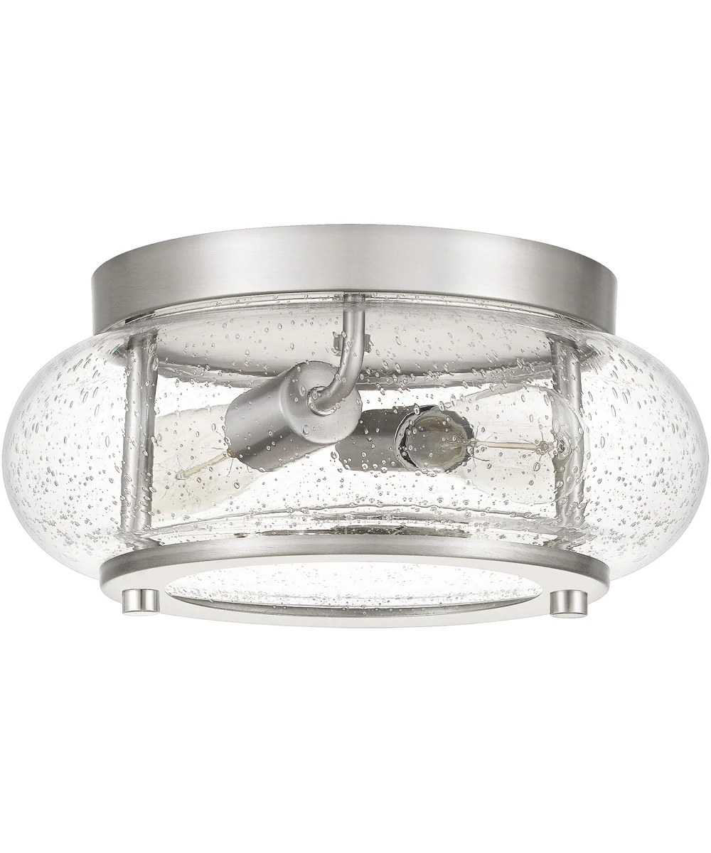 Trilogy 2-light Flush Mount Brushed Nickel - Image 3