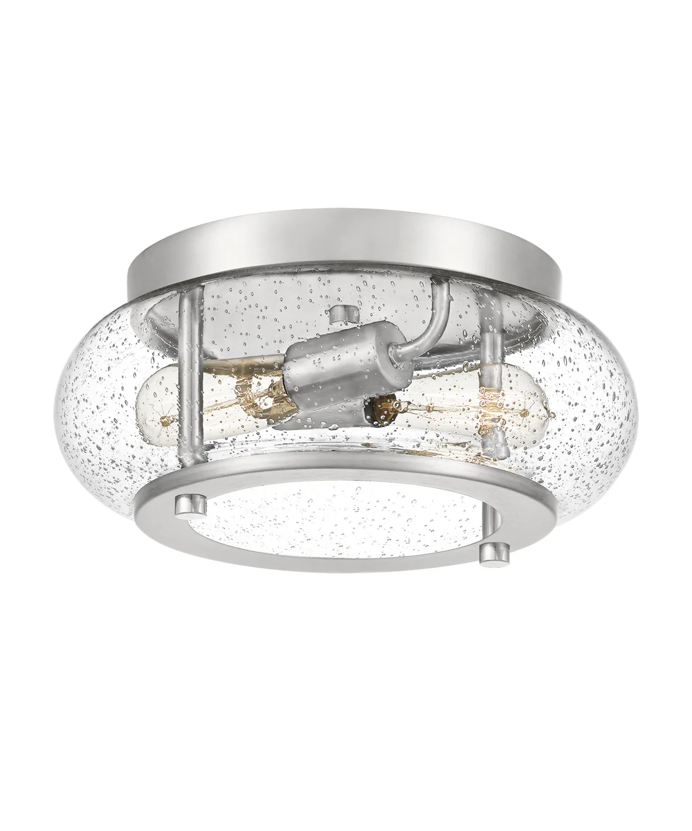 Trilogy 2-light Flush Mount Brushed Nickel - Image 4