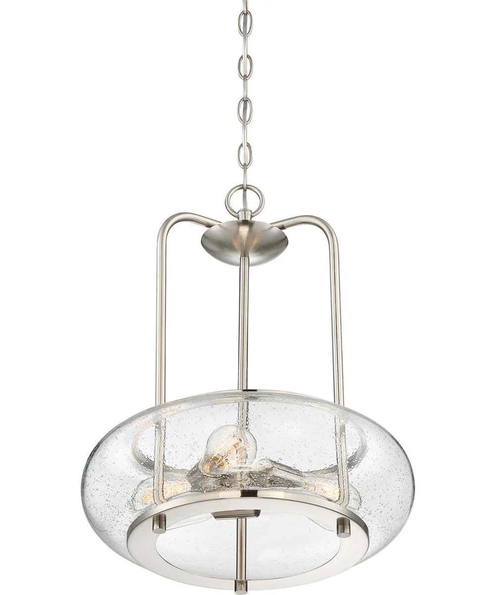 Trilogy 3-light Pendant Brushed Nickel - Image 4