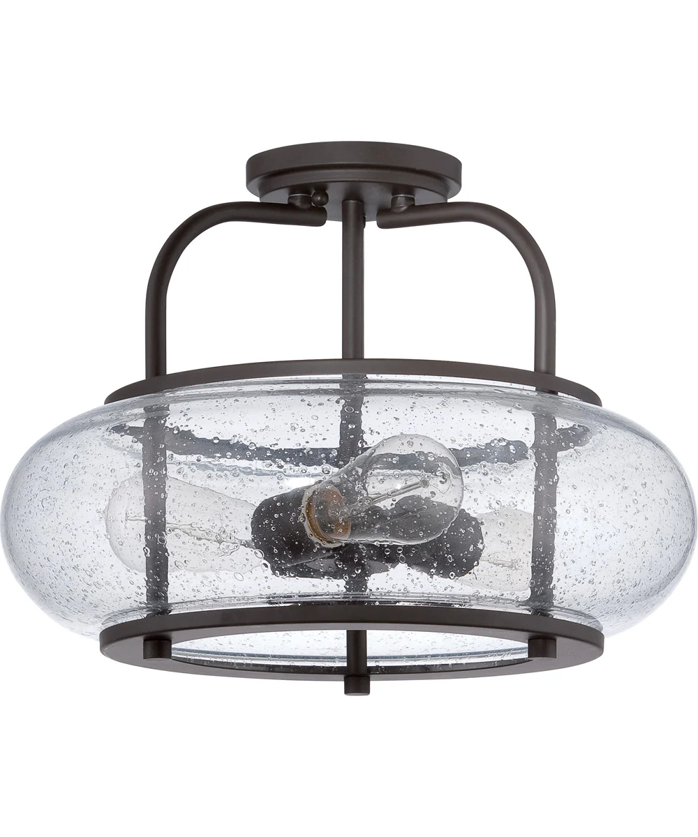 Trilogy Large 3-light Semi Flush Mount Old Bronze - Image 3