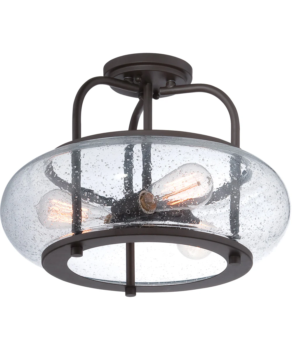 Trilogy Large 3-light Semi Flush Mount Old Bronze - Image 4