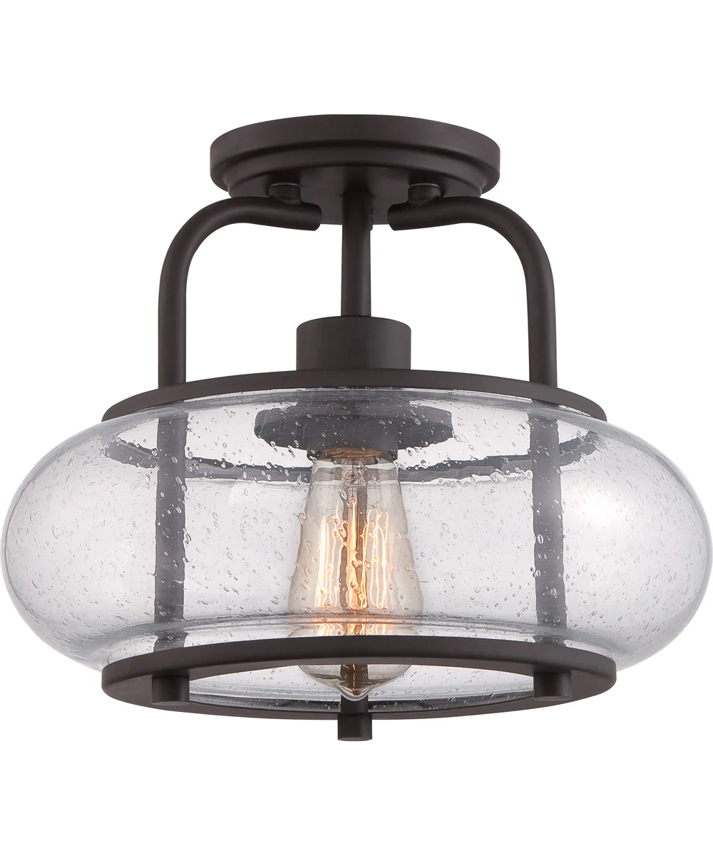 Trilogy Small 1-light Semi Flush Mount Old Bronze