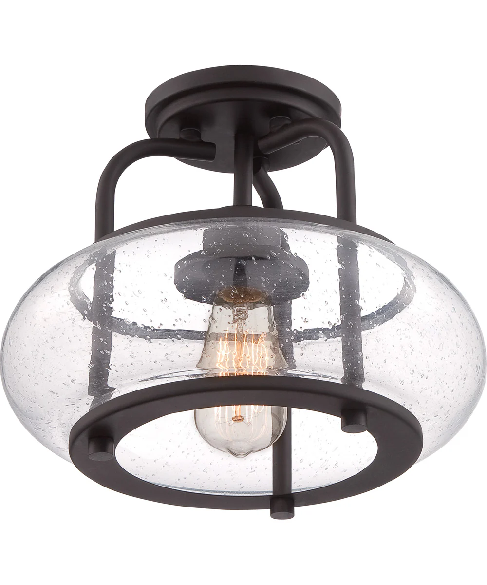 Trilogy Small 1-light Semi Flush Mount Old Bronze - Image 6