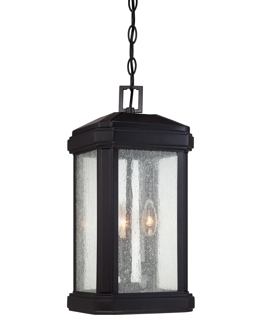Trumbull Large 3-light Outdoor Pendant Light Mystic Black - Image 2