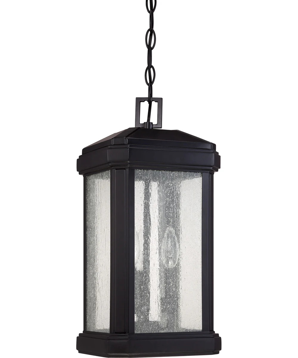 Trumbull Large 3-light Outdoor Pendant Light Mystic Black - Image 3