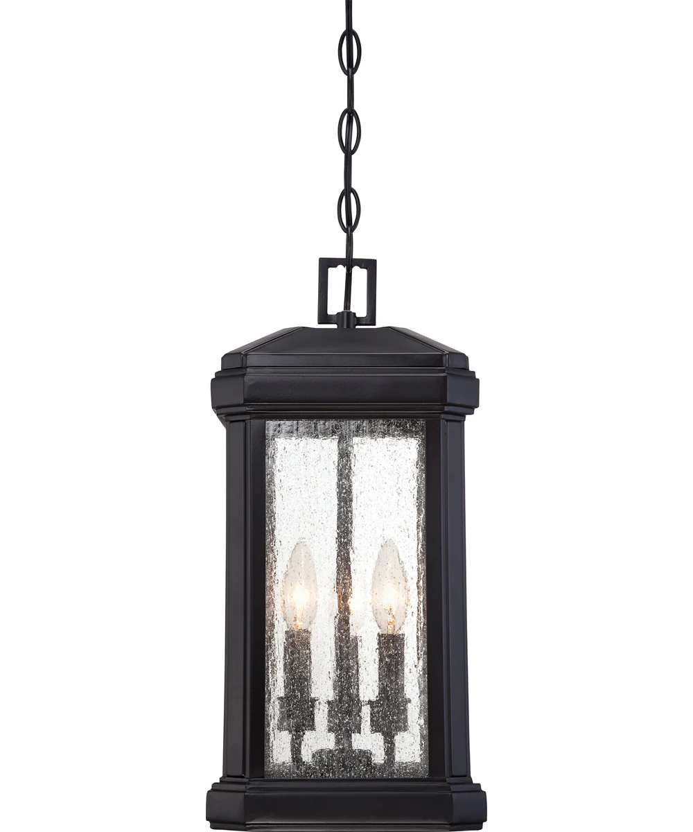 Trumbull Large 3-light Outdoor Pendant Light Mystic Black - Image 5