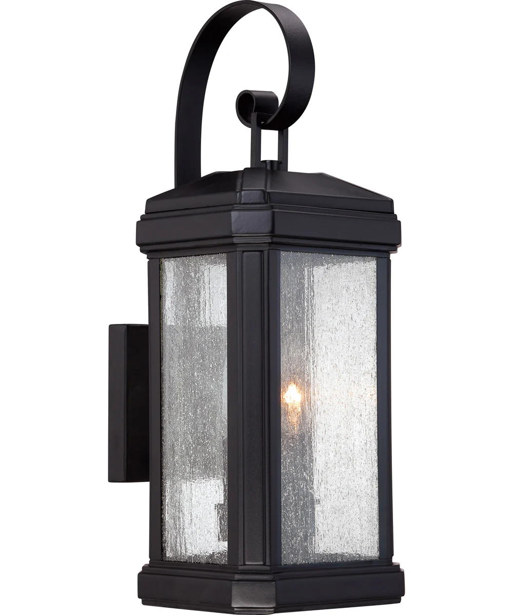 Trumbull Medium 2-light Outdoor Wall Light Mystic Black - Image 2