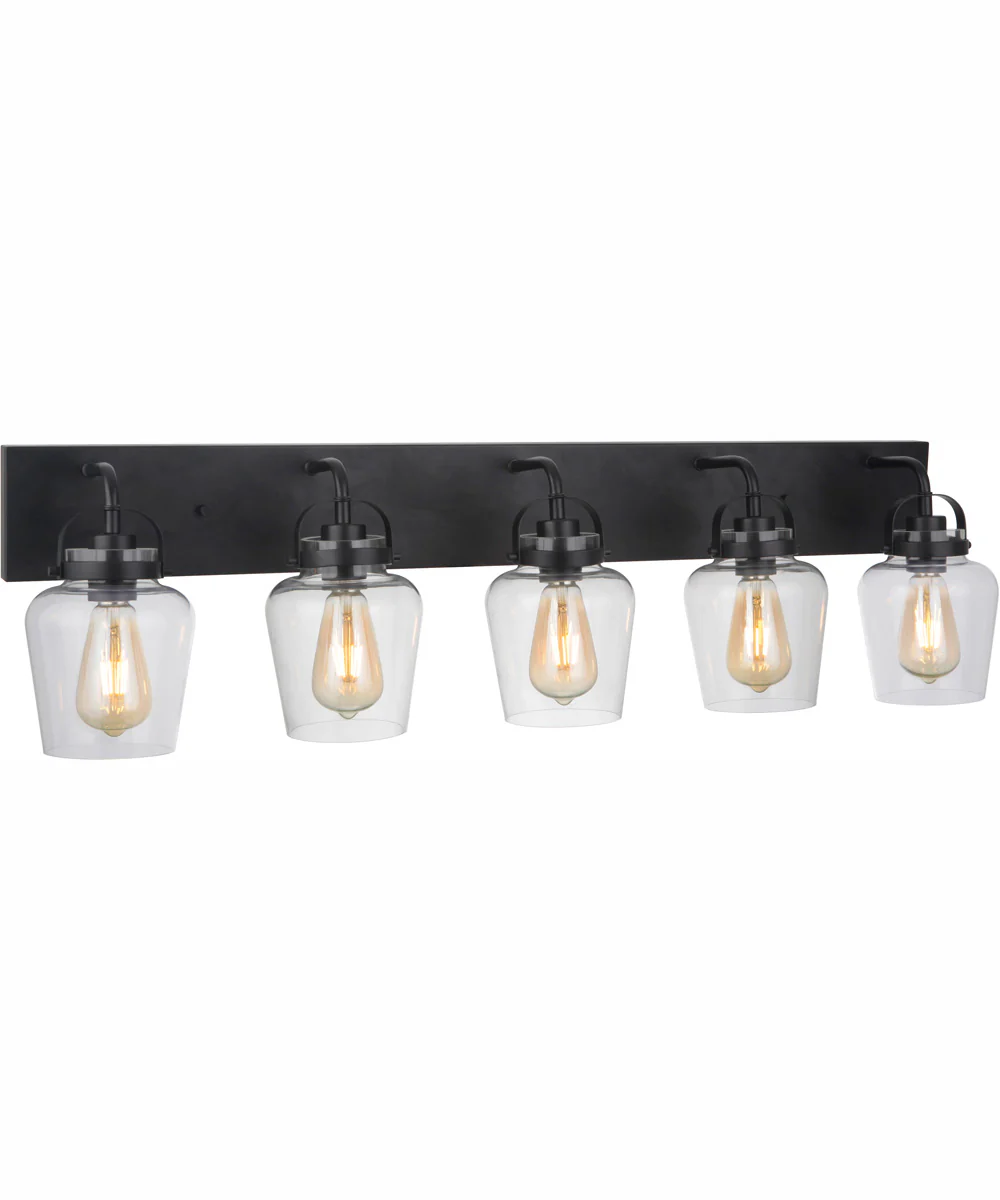 Trystan 5-Light Vanity Flat Black