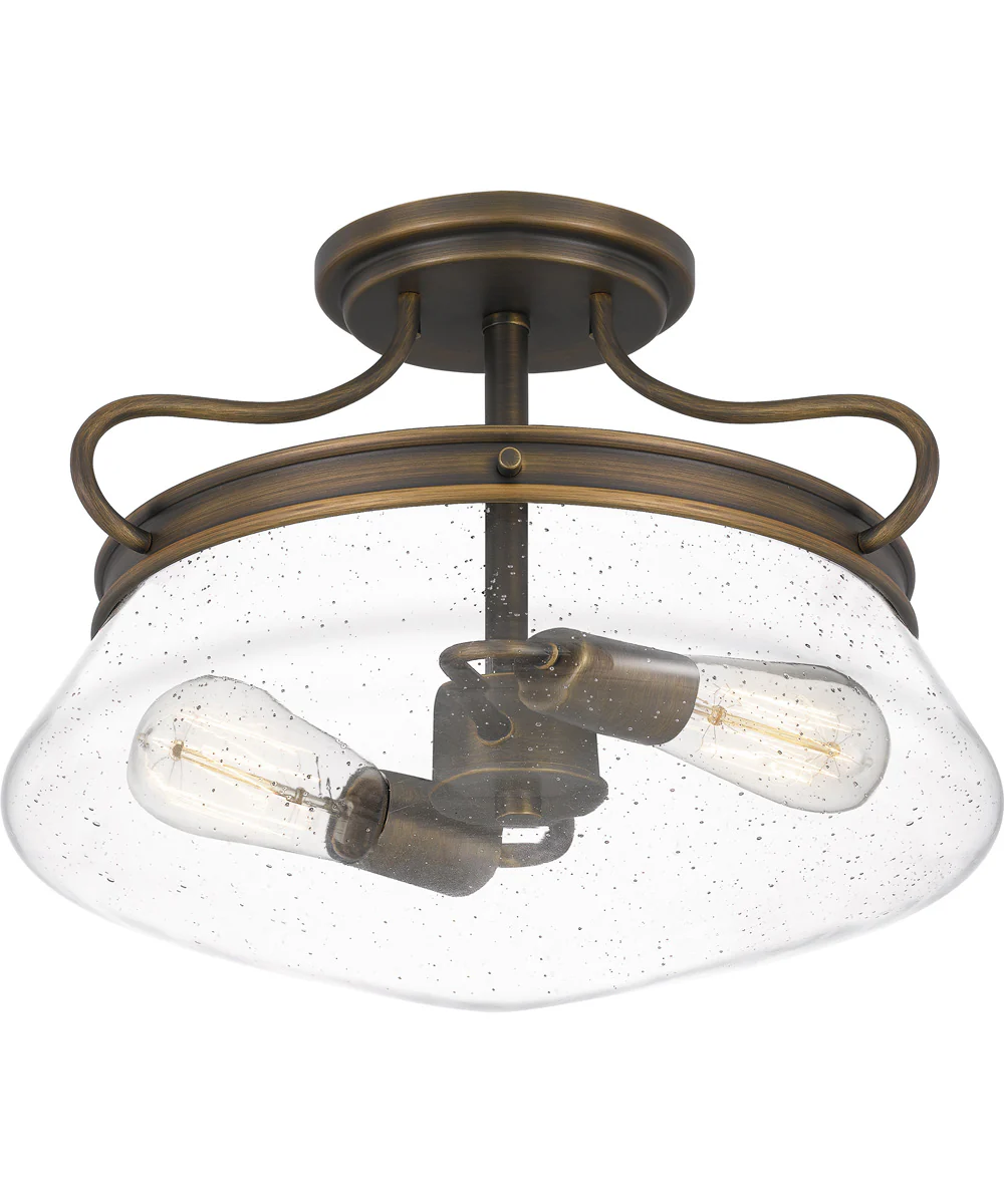 Tucker 2-light Semi Flush Mount French Bronze - Image 4