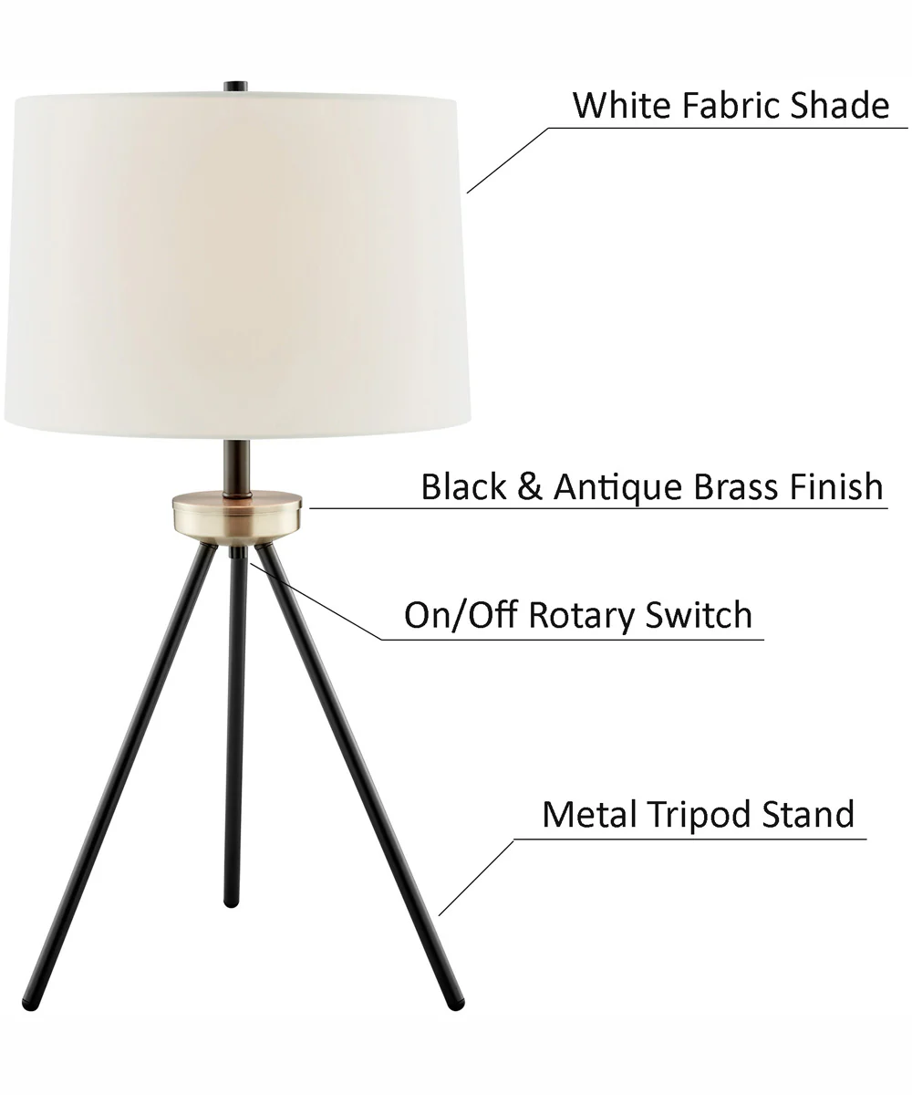 Tullio 1-Light 3Pcs Floor & Table Lamp Set Orb/White Shade - Image 8