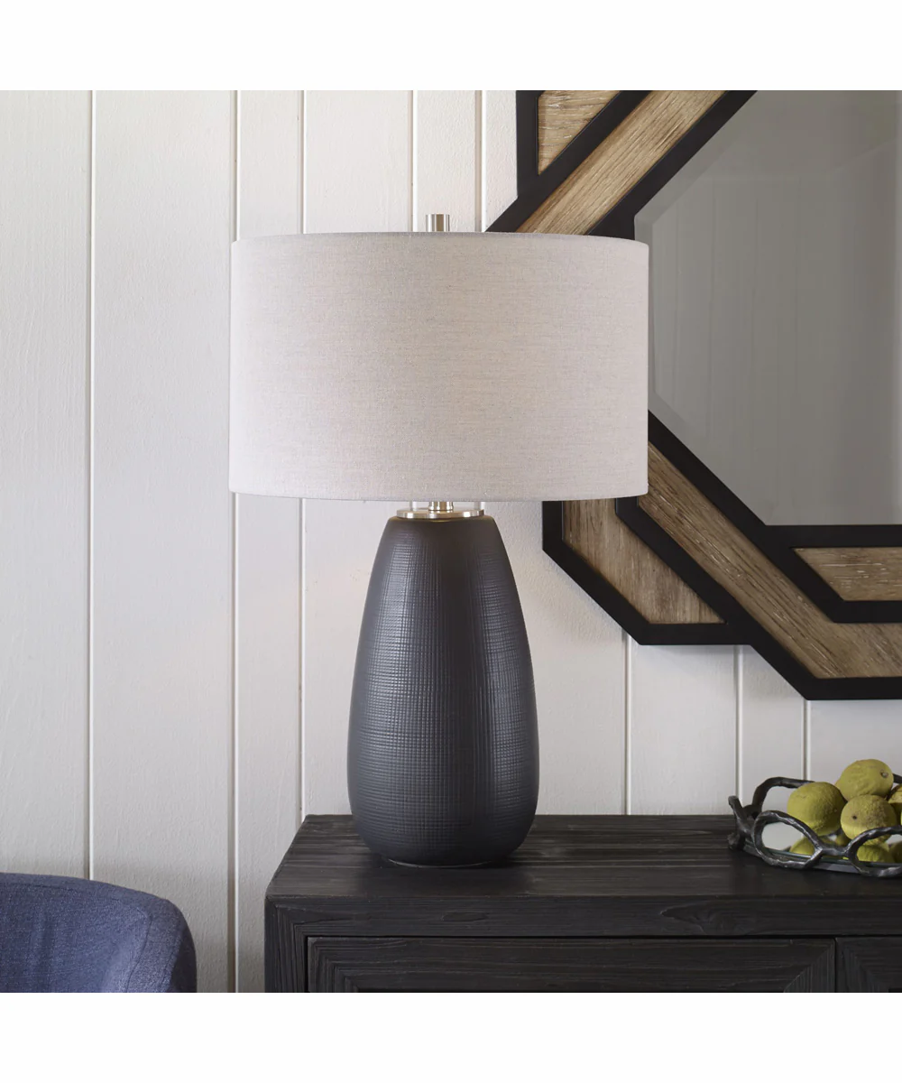 Twilight Satin Black Table Lamp - Image 2