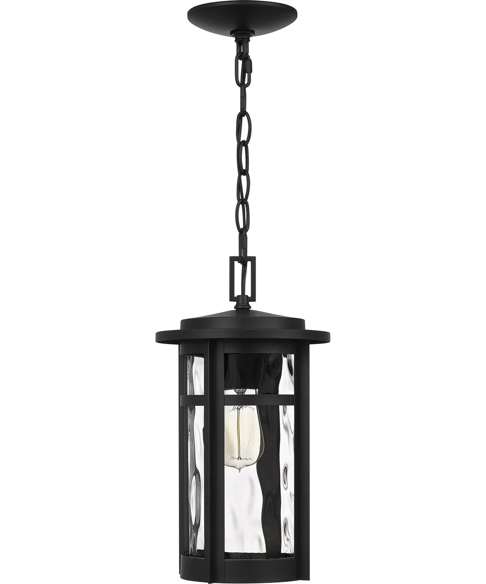 Uma Large 1-light Outdoor Pendant Light Matte Black - Image 3