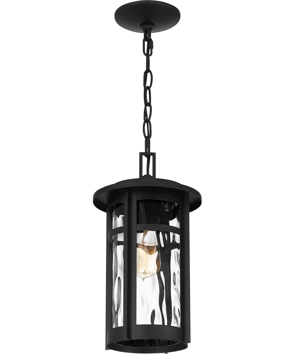 Uma Large 1-light Outdoor Pendant Light Matte Black - Image 6