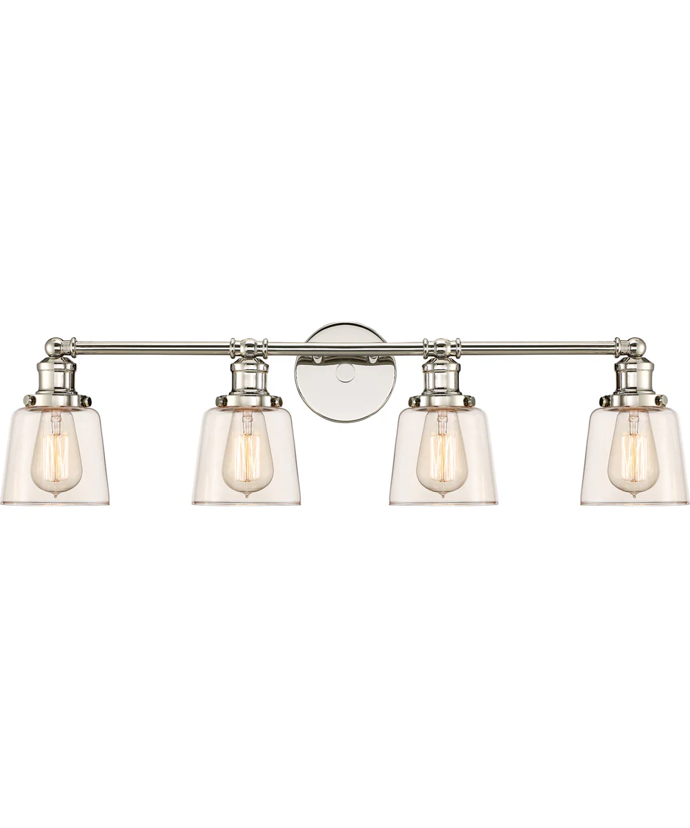 Union Extra Large 4-light Bath Light Polished Nickel