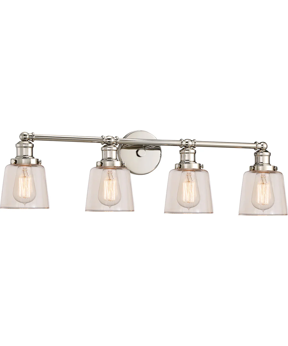 Union Extra Large 4-light Bath Light Polished Nickel - Image 3