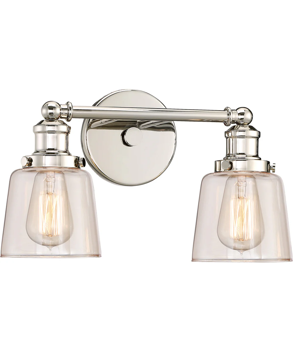 Union Medium 2-light Bath Light Polished Nickel - Image 3