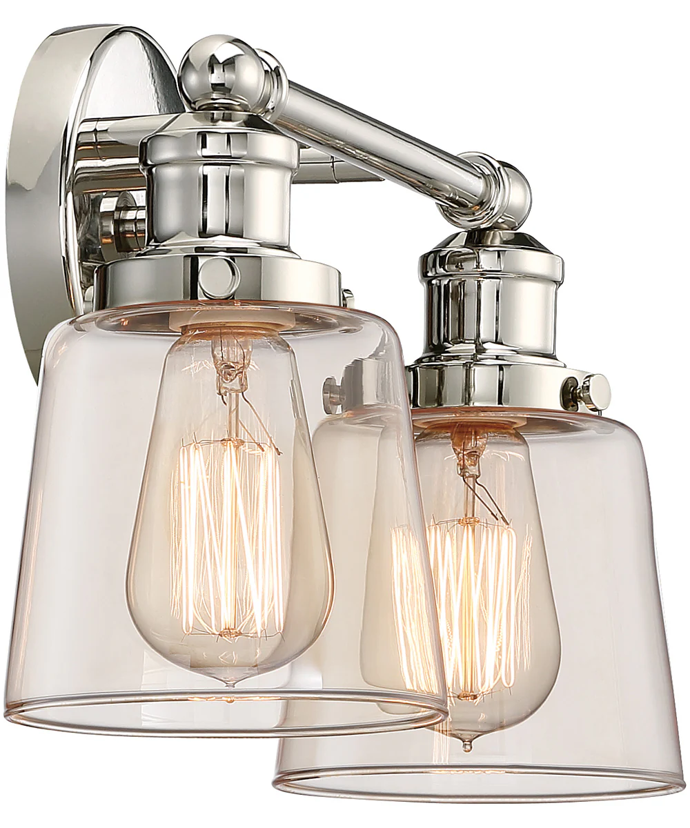 Union Medium 2-light Bath Light Polished Nickel - Image 4