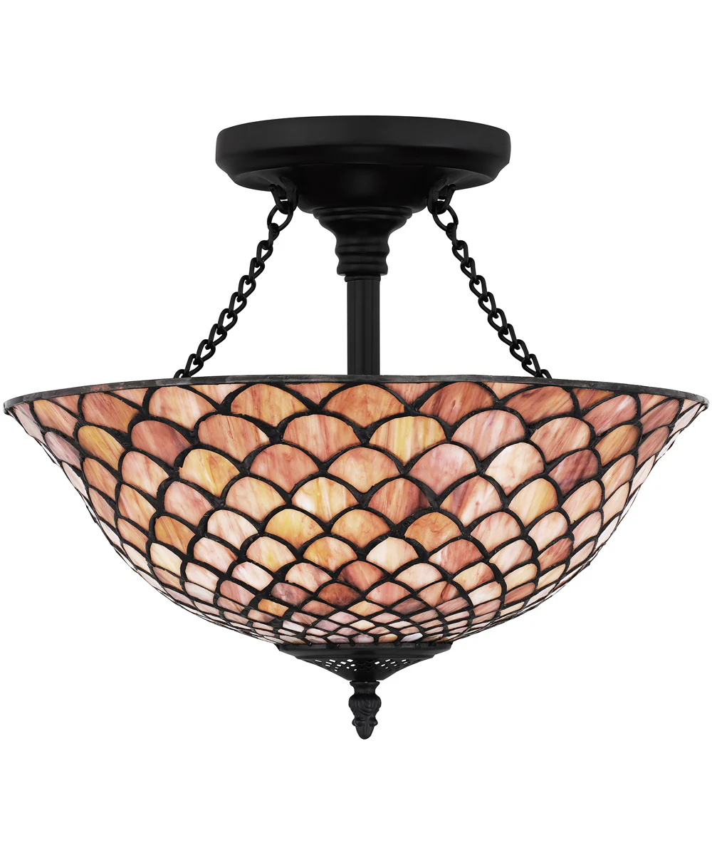 Ursa 2-light Semi Flush Mount Matte Black - Image 2