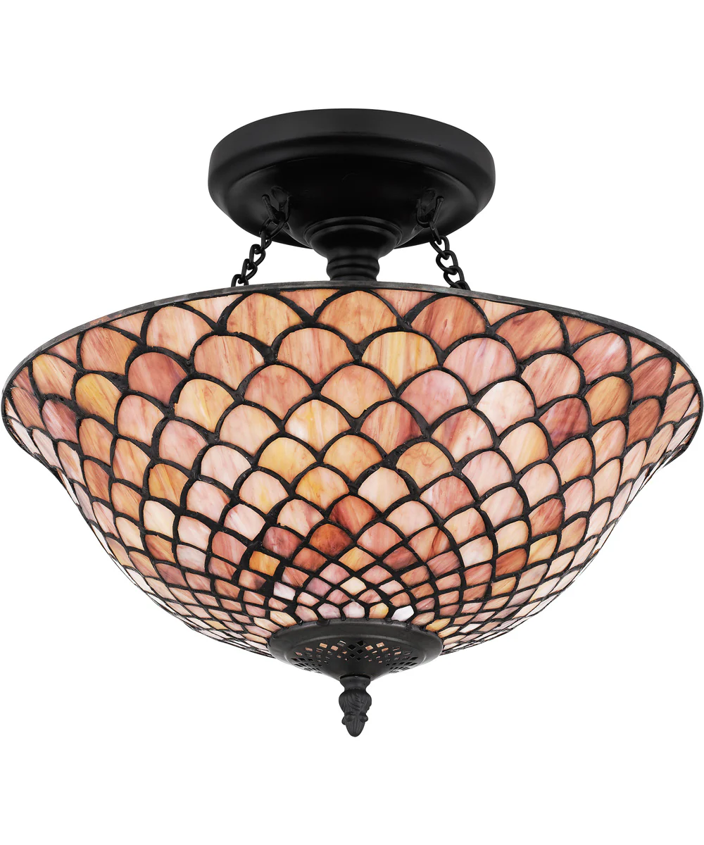 Ursa 2-light Semi Flush Mount Matte Black - Image 5