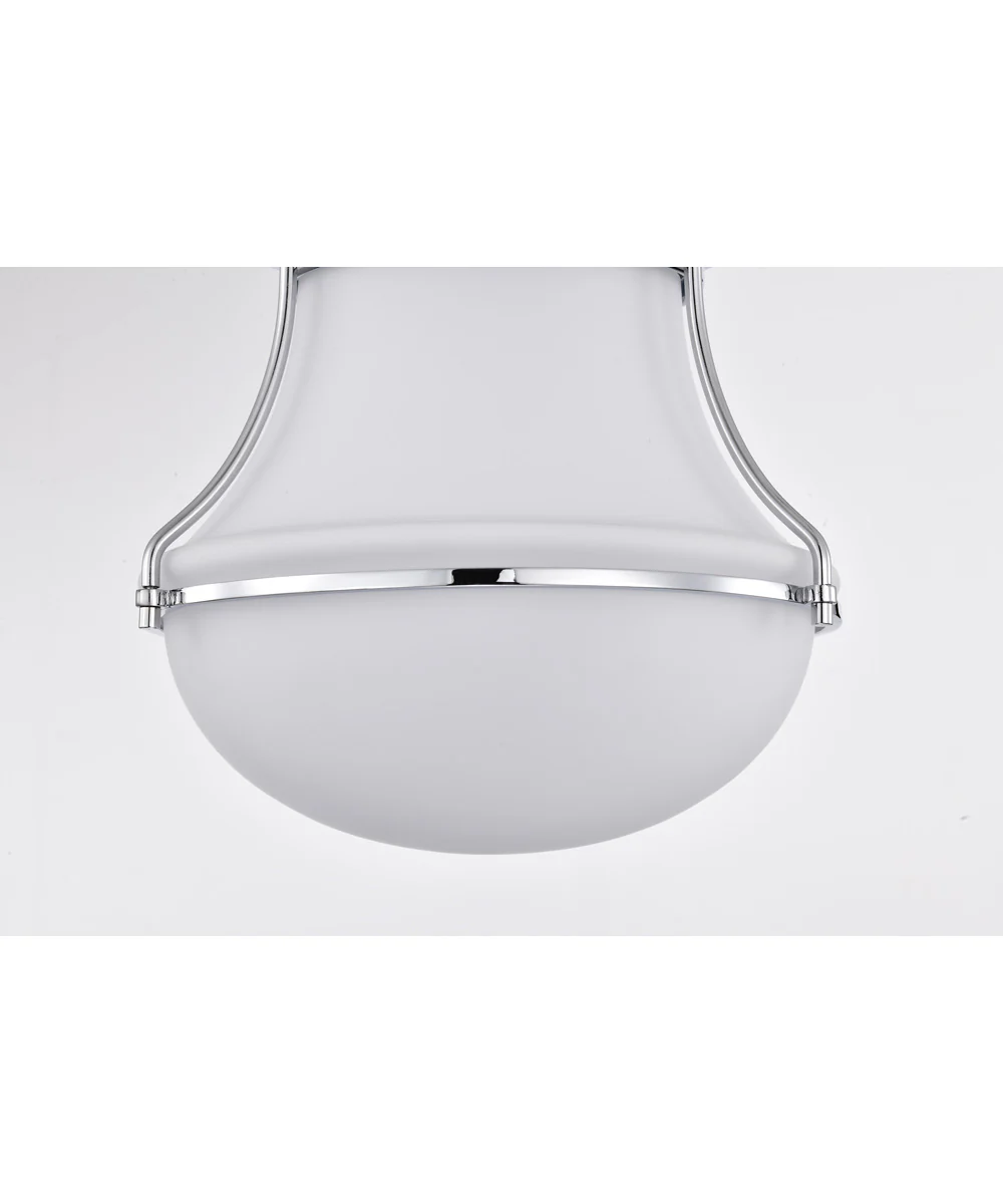 Valdora 1-Light Close-to-Ceiling Polished Nickel - Image 9