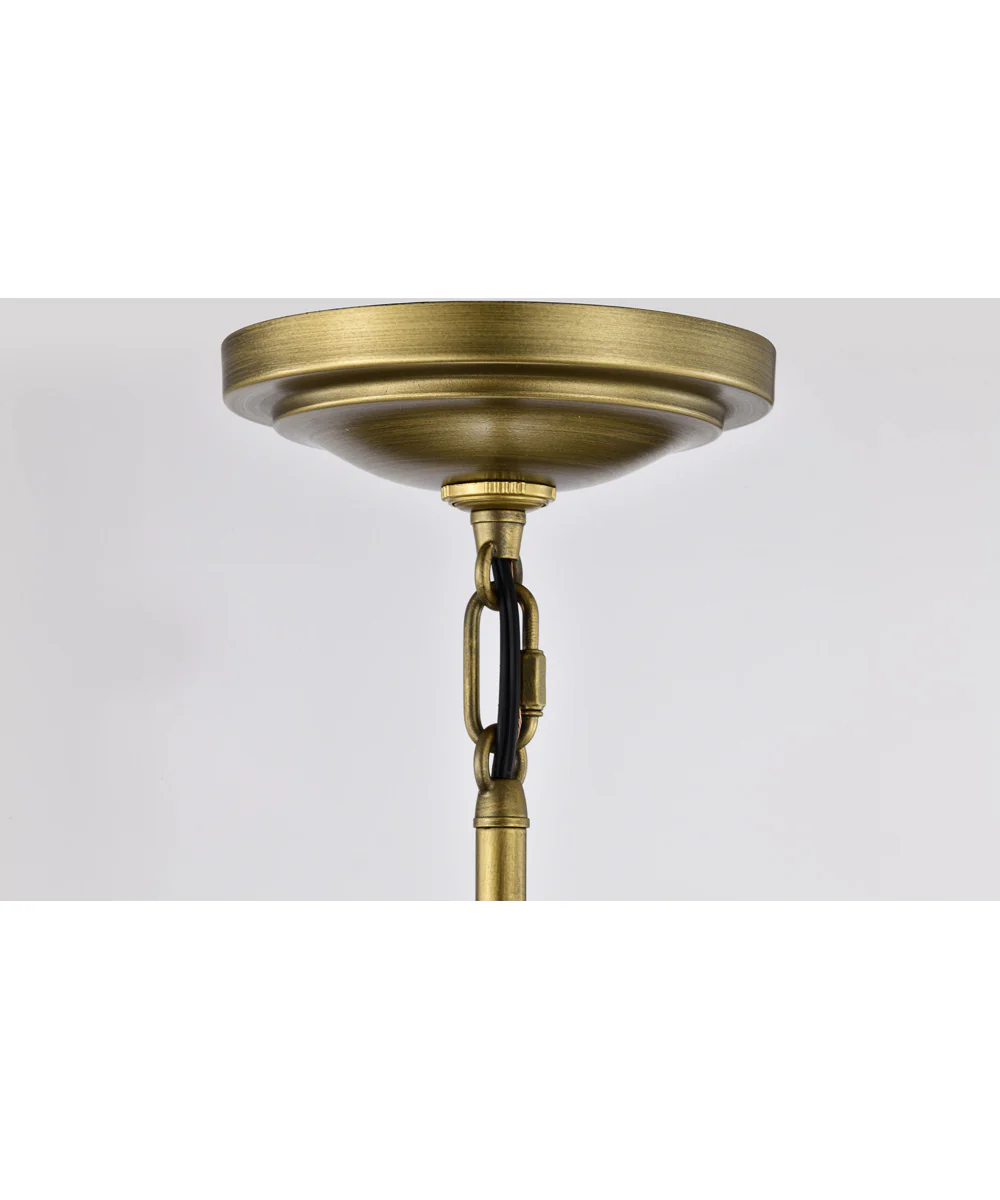 Valdora 1-Light Pendant Natural Brass - Image 7