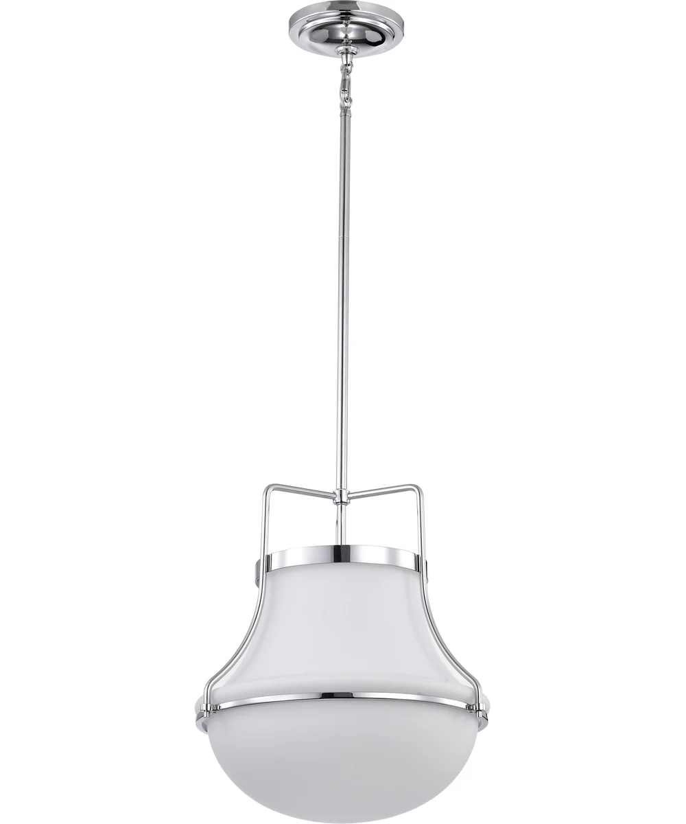 Valdora 1-Light Pendant Polished Nickel