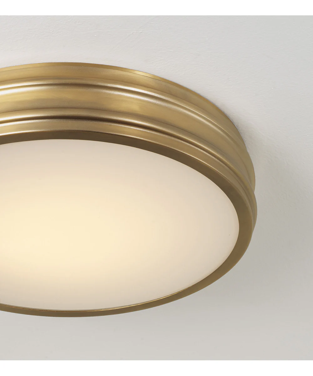 Vale 1-Light Flush Aged Brass - Image 4
