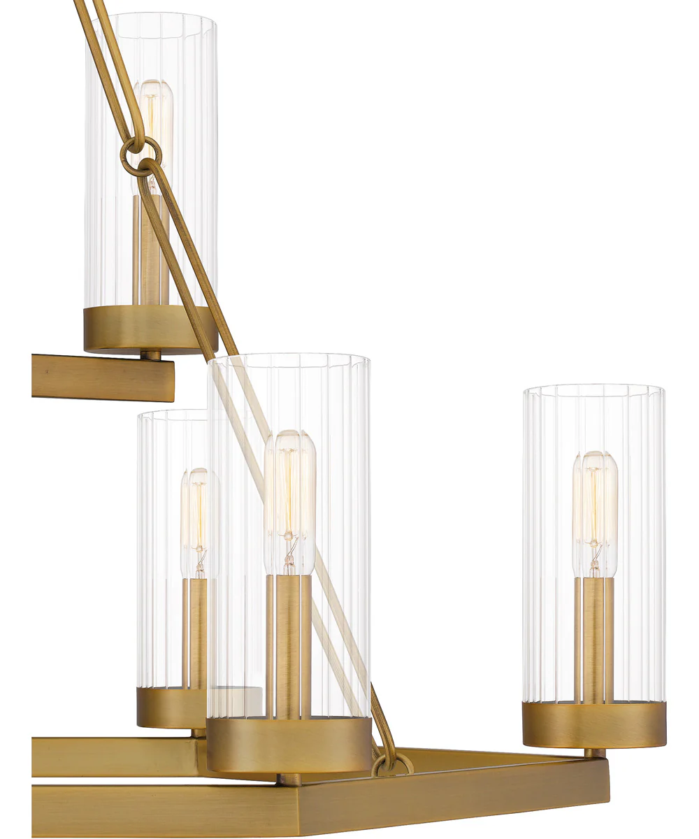Valens 9-light Chandelier Aged Brass - Image 6