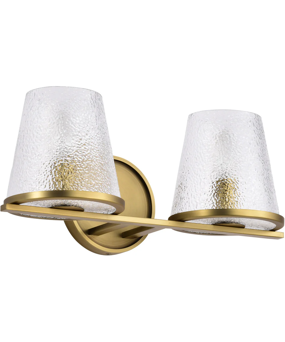 Valentine 2-Light Vanity & Wall Vintage Brass - Image 5