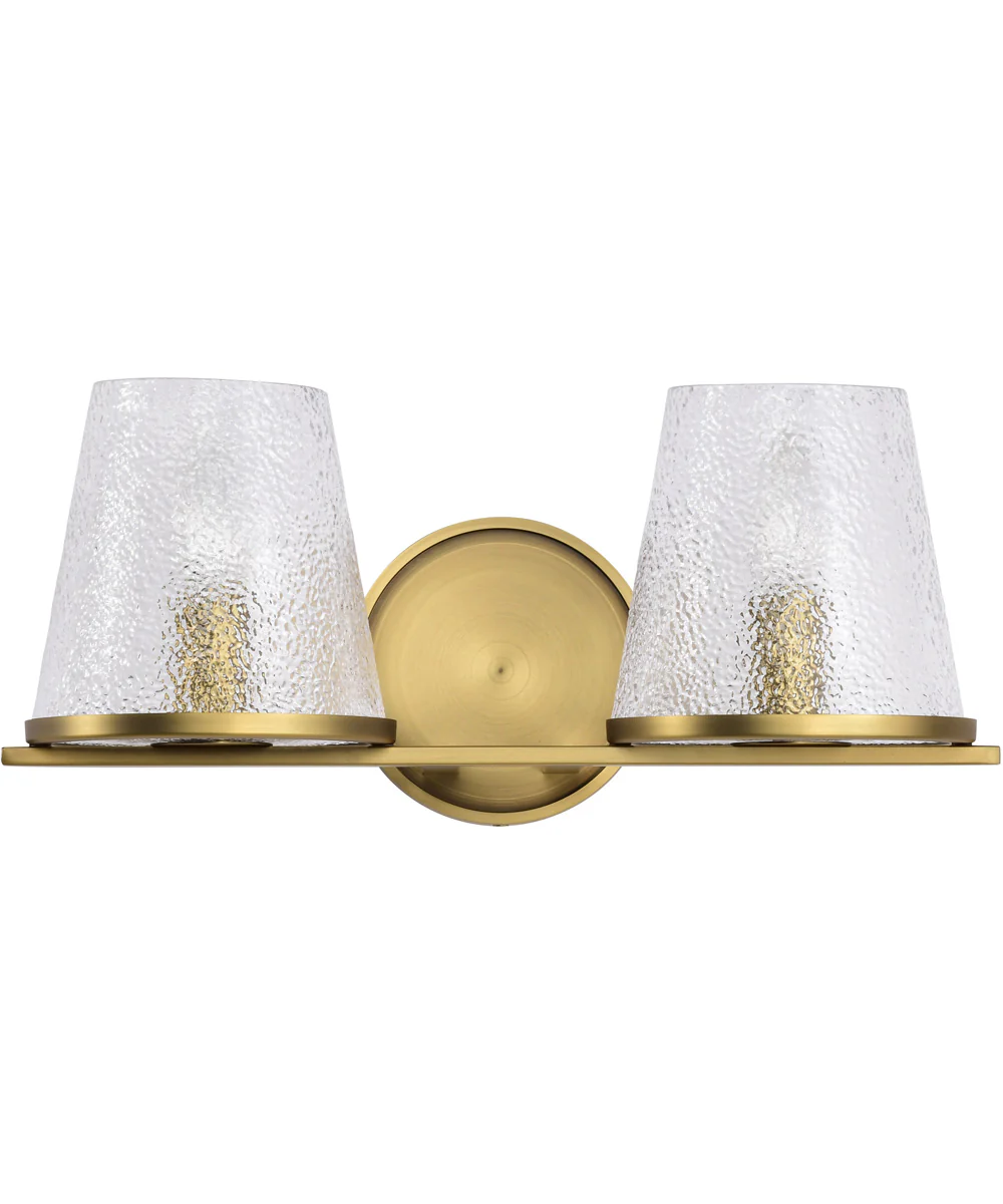 Valentine 2-Light Vanity & Wall Vintage Brass - Image 7