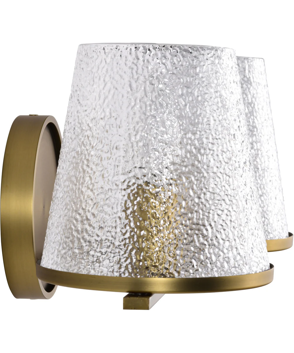 Valentine 2-Light Vanity & Wall Vintage Brass - Image 9