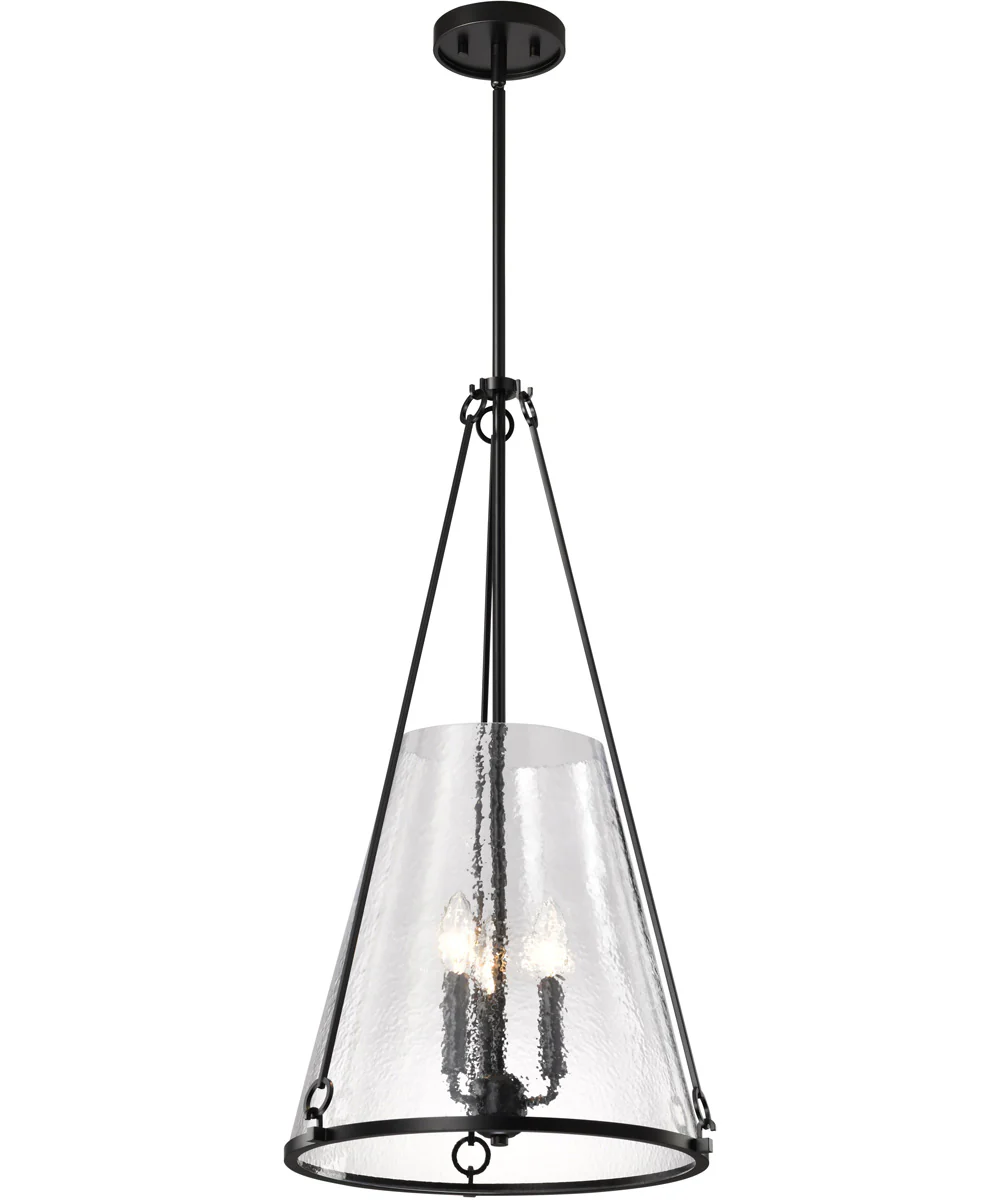 Valentine 3-Light Pendant Black - Image 4