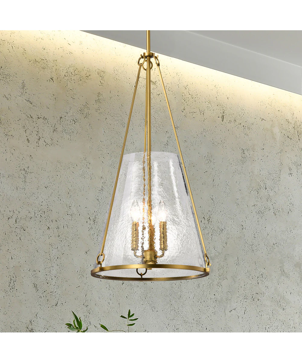 Valentine 3-Light Pendant Vintage Brass - Image 3